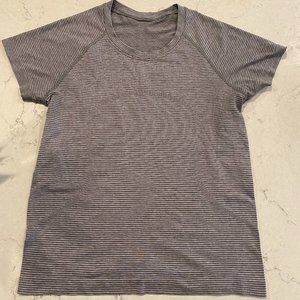 NWOT Lululemon Swiftly Tech Long Sleeve 2.0 *Race Tetra Stripe Asphalt Grey
